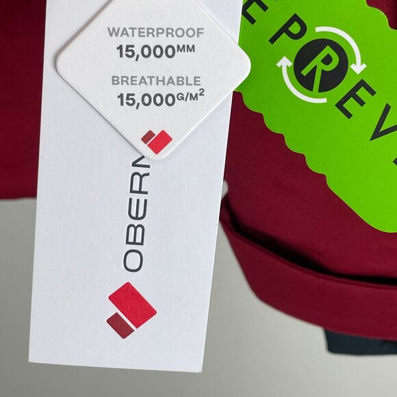 NEW Obermeyer Mens Small Raze Jacket Rustic Red Alpine Series Winter Ski Coat - Picture 12 of 16